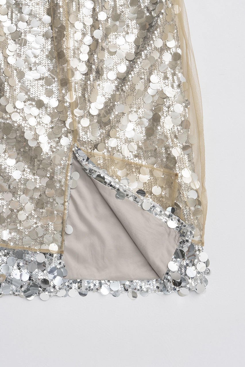 【プランク プロジェクト/PRANK PROJECT】のチュールラップスパンコールスカート 人気、トレンドファッション・服の通販 founy(ファニー) 　ファッション　Fashion　レディースファッション　Fashion for Women　スカート　Skirts　ロングスカート　Long Skirts / Maxi & Midi Skirts　おすすめ　Recommended / Our Picks　スウェット / スエット　Sweatshirt, Sweatwear　スパンコール　Sequins, Sequin Embellishment　スポーティ　Sporty, Casual Athletic　ソックス　Socks, Hosiery　チュール　Tulip, Tulip Motif　ロング　Long, Long-Length　エレガント 上品　Elegant　other-7|ID: prp329100004706812 ipo3291000000036065896