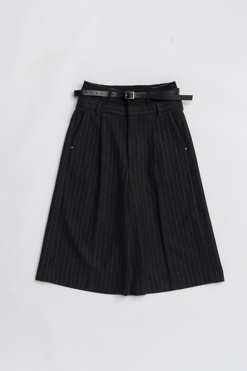 【プランク プロジェクト/PRANK PROJECT】のダブルウエストハーフパンツ インテリア・キッズ・メンズ・レディースファッション・服の通販 founy(ファニー) 　ファッション　Fashion　レディースファッション　Fashion for Women　パンツ　Pants & Trousers　ショートパンツ・ハーフパンツ　High-Waisted & Relaxed Shorts　おすすめ　Recommended / Our Picks　コンビ　Combo, Combination Style　ショート　Short, Short Length　スウェット / スエット　Sweatshirt, Sweatwear　ストライプ　Stripe, Striped Pattern　ループ　Loop, Loop Knit　ロング　Long, Long-Length　新作・新入荷　New Arrivals / New In　無地　Plain, Solid Color　BLK(ブラック)|ID: prp329100004706817 ipo3291000000033995159