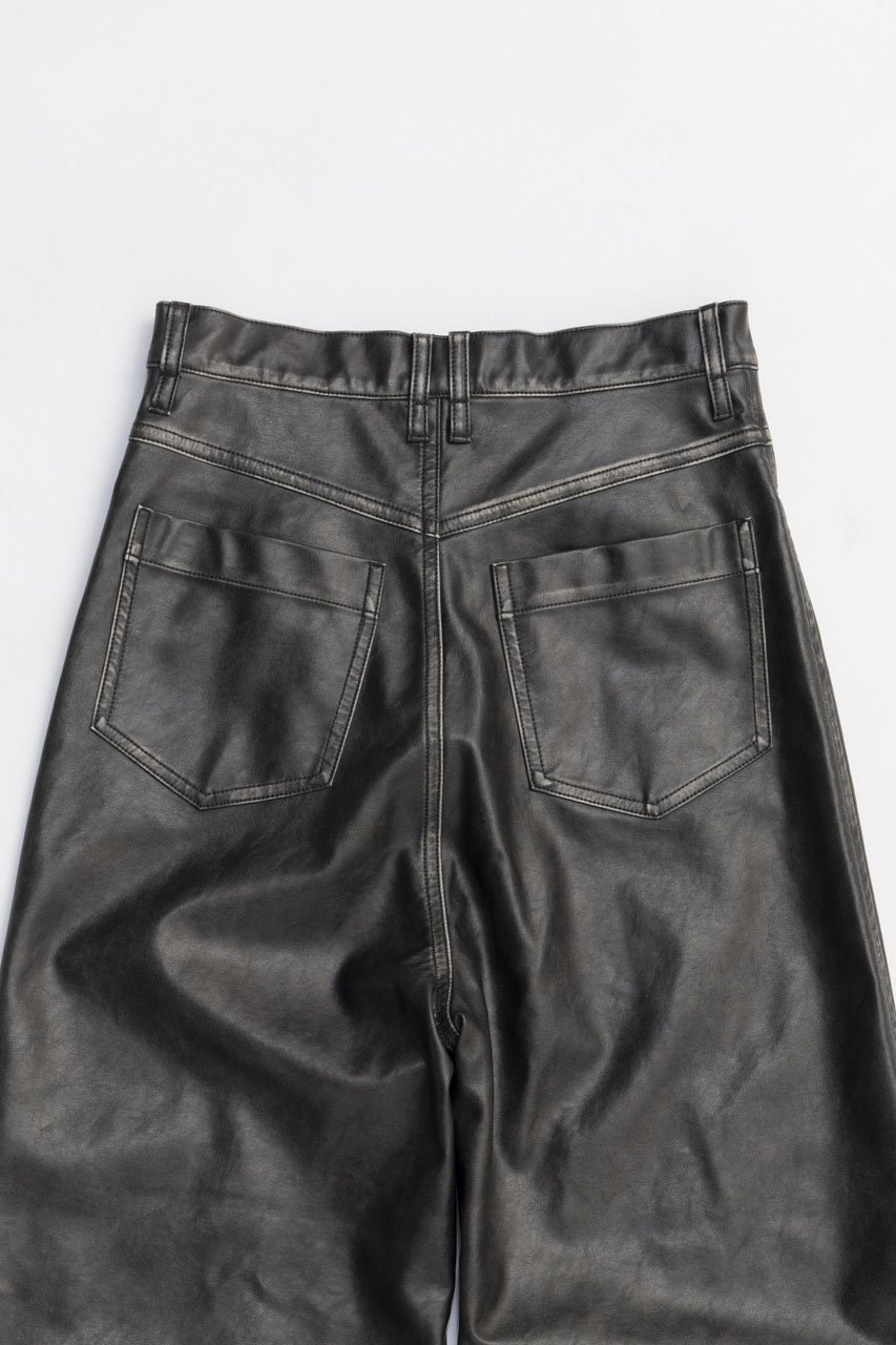 【プランク プロジェクト/PRANK PROJECT】のシンセティックレザープレスパンツ 人気、トレンドファッション・服の通販 founy(ファニー) 　ファッション　Fashion　レディースファッション　Fashion for Women　パンツ　Pants & Trousers　クロコ　Crocodile, Croc Embossed　ストレート　Straight, Straight Cut　バランス　Balance, Style Balance　ワイド　Wide, Wide Fit　ヴィンテージ　Vintage Style　新作・新入荷　New Arrivals / New In　other-6|ID: prp329100004706818 ipo3291000000033995174