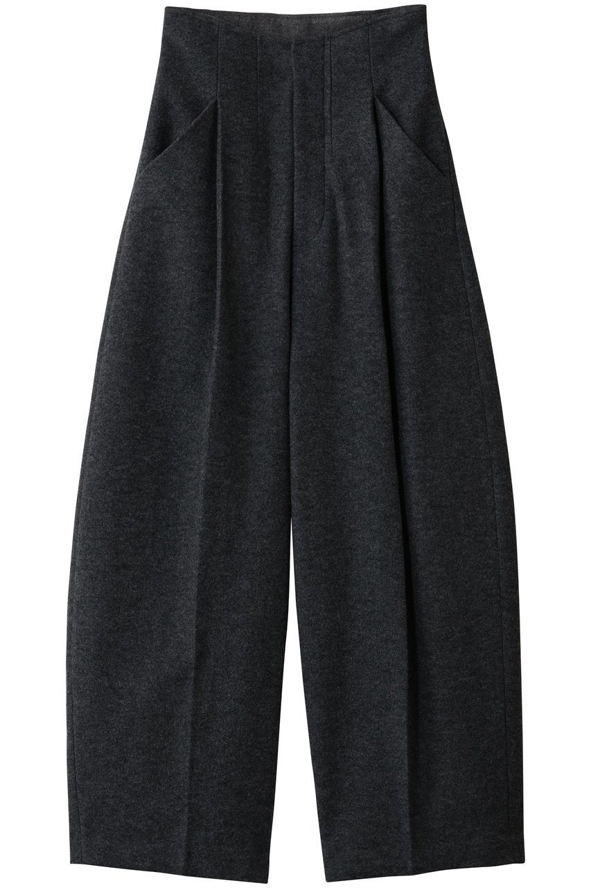 【プランク プロジェクト/PRANK PROJECT】のウールリングカーブパンツ インテリア・キッズ・メンズ・レディースファッション・服の通販 founy(ファニー) 　ファッション　Fashion　レディースファッション　Fashion for Women　パンツ　Pants & Trousers　カッティング　Cutting Detail　C.GRY(チャコールグレー)|ID: prp329100004706819 ipo3291000000036502298