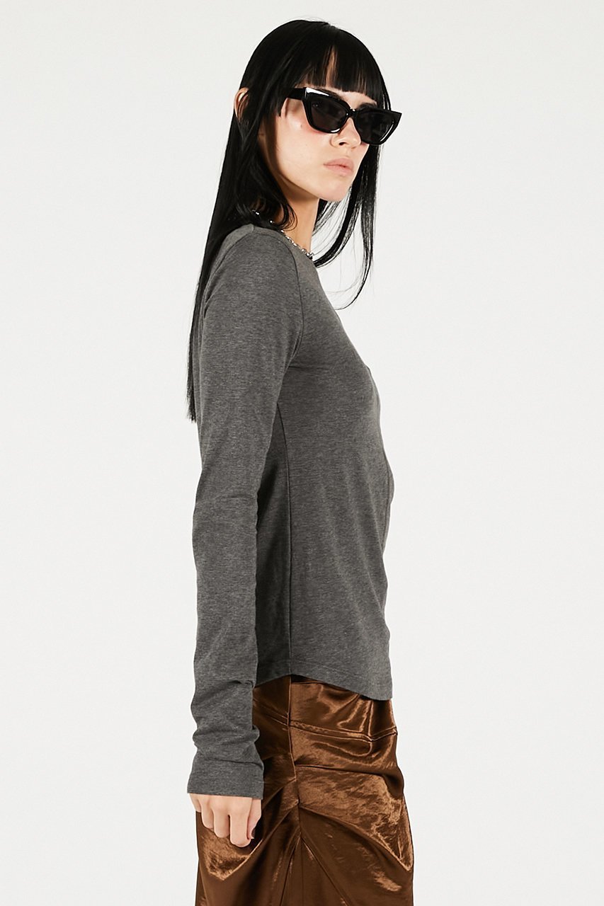 【プランク プロジェクト/PRANK PROJECT】のシンプルクルーネック 人気、トレンドファッション・服の通販 founy(ファニー) 　ファッション　Fashion　レディースファッション　Fashion for Women　トップス・カットソー　Cut & Sew Tops　シャツ・ブラウス・オフィスカジュアル　Elegant Blouses & Button-Ups　ロングTシャツ・Tシャツ　Longline T-Shirts & Tees　カットソー・ベーシックTシャツ　Cut-and-Sewn Tops / Stretch Tees & Basics　インナー　Innerwear　ジャケット　Jacket, Outerwear　スリーブ　Sleeve, Long Sleeve / Short Sleeve　センター　Center, Center Line　ロング　Long, Long-Length　ワーク　Workwear, Utility Style　エレガント 上品　Elegant　新作・新入荷　New Arrivals / New In　other-6|ID: prp329100004706821 ipo3291000000033995205