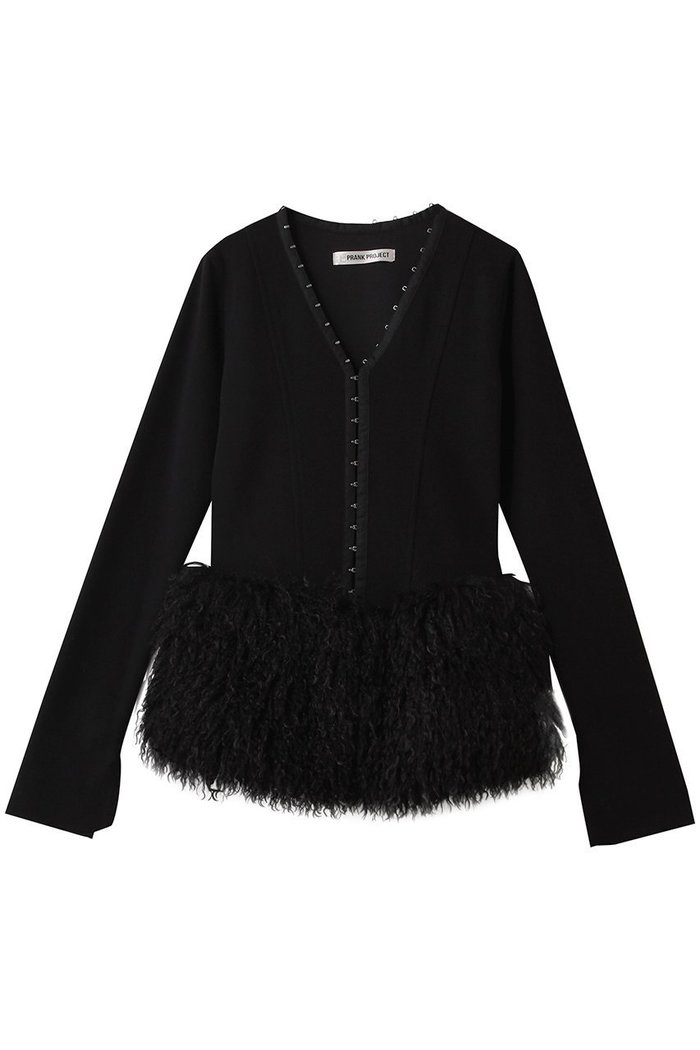 【プランク プロジェクト/PRANK PROJECT】のファーヘムフックアイトップ インテリア・キッズ・メンズ・レディースファッション・服の通販 founy(ファニー) https://founy.com/ ファッション Fashion レディースファッション Fashion for Women トップス・カットソー Cut & Sew Tops シャツ・ブラウス・オフィスカジュアル Elegant Blouses & Button-Ups ロングTシャツ・Tシャツ Longline T-Shirts & Tees カットソー・ベーシックTシャツ Cut-and-Sewn Tops / Stretch Tees & Basics おすすめ Recommended / Our Picks カットソー Cut and Sewn Top スリーブ Sleeve, Long Sleeve / Short Sleeve トレンド Trend, Trending Now ドッキング Docking, Mixed Material フェイクファー Faux Fur, Imitation Fur フロント Front, Front Design ボトム Bottoms, Lower Wear ロング Long, Long-Length ワイド Wide, Wide Fit 今季 This Season, Current Season |ID: prp329100004706823 ipo3291000000035678194