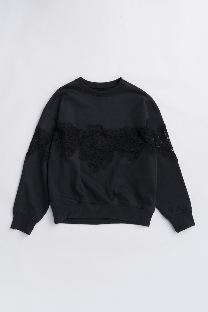 【プランク プロジェクト/PRANK PROJECT】のレーススウェット インテリア・キッズ・メンズ・レディースファッション・服の通販 founy(ファニー) https://founy.com/ ファッション Fashion レディースファッション Fashion for Women トップス・カットソー Cut & Sew Tops シャツ・ブラウス・オフィスカジュアル Elegant Blouses & Button-Ups レディースパーカー・カジュアルフーディー Casual Hoodies & Sweatshirts ロングTシャツ・Tシャツ Longline T-Shirts & Tees スウェット・クルーネックトップス Sweatshirts & Crewnecks / Relaxed Fit Sweat Tops カットソー・ベーシックTシャツ Cut-and-Sewn Tops / Stretch Tees & Basics シアー Sheer, See-Through スウェット / スエット Sweatshirt, Sweatwear トレンド Trend, Trending Now ボトム Bottoms, Lower Wear マニッシュ Mannish, Boyish モチーフ Motif, Design Theme レース Lace, Lace Fabric 新作・新入荷 New Arrivals / New In |ID: prp329100004706824 ipo3291000000033995228