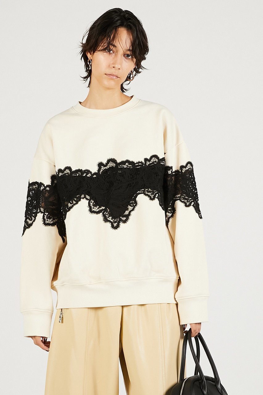 【プランク プロジェクト/PRANK PROJECT】のレーススウェット 人気、トレンドファッション・服の通販 founy(ファニー) 　ファッション　Fashion　レディースファッション　Fashion for Women　トップス・カットソー　Cut & Sew Tops　シャツ・ブラウス・オフィスカジュアル　Elegant Blouses & Button-Ups　レディースパーカー・カジュアルフーディー　Casual Hoodies & Sweatshirts　ロングTシャツ・Tシャツ　Longline T-Shirts & Tees　スウェット・クルーネックトップス　Sweatshirts & Crewnecks / Relaxed Fit Sweat Tops　カットソー・ベーシックTシャツ　Cut-and-Sewn Tops / Stretch Tees & Basics　シアー　Sheer, See-Through　スウェット / スエット　Sweatshirt, Sweatwear　トレンド　Trend, Trending Now　ボトム　Bottoms, Lower Wear　マニッシュ　Mannish, Boyish　モチーフ　Motif, Design Theme　レース　Lace, Lace Fabric　新作・新入荷　New Arrivals / New In　other-3|ID: prp329100004706824 ipo3291000000033995233