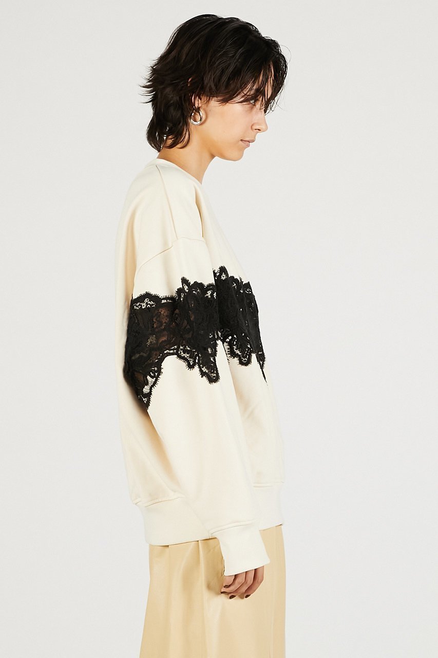 【プランク プロジェクト/PRANK PROJECT】のレーススウェット 人気、トレンドファッション・服の通販 founy(ファニー) 　ファッション　Fashion　レディースファッション　Fashion for Women　トップス・カットソー　Cut & Sew Tops　シャツ・ブラウス・オフィスカジュアル　Elegant Blouses & Button-Ups　レディースパーカー・カジュアルフーディー　Casual Hoodies & Sweatshirts　ロングTシャツ・Tシャツ　Longline T-Shirts & Tees　スウェット・クルーネックトップス　Sweatshirts & Crewnecks / Relaxed Fit Sweat Tops　カットソー・ベーシックTシャツ　Cut-and-Sewn Tops / Stretch Tees & Basics　シアー　Sheer, See-Through　スウェット / スエット　Sweatshirt, Sweatwear　トレンド　Trend, Trending Now　ボトム　Bottoms, Lower Wear　マニッシュ　Mannish, Boyish　モチーフ　Motif, Design Theme　レース　Lace, Lace Fabric　新作・新入荷　New Arrivals / New In　other-6|ID: prp329100004706824 ipo3291000000033995236