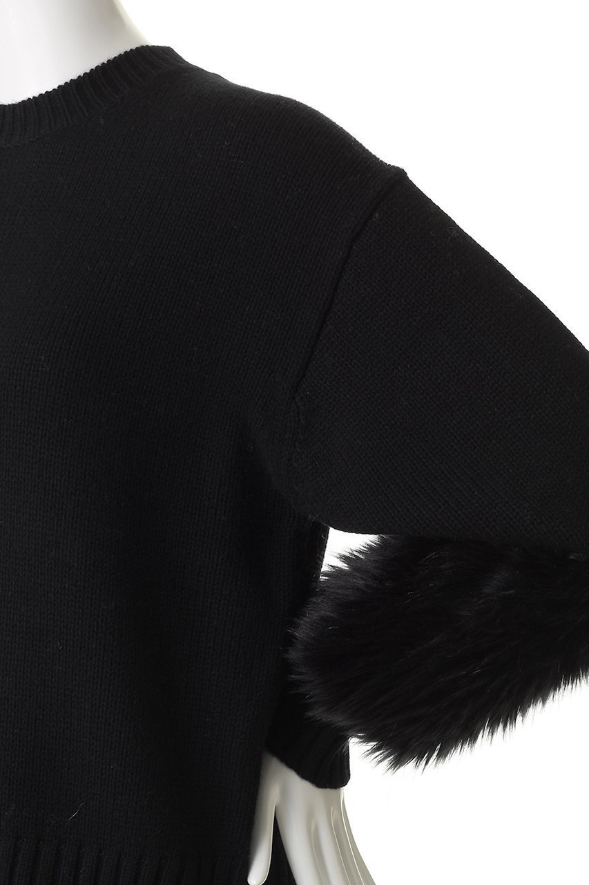 【ベイジ,/BEIGE,】のCHESTER / フェイクファークルーネックニット 人気、トレンドファッション・服の通販 founy(ファニー) ファッション Fashion レディースファッション Fashion for Women トップス・カットソー Cut & Sew Tops ニット Knit Tops & Sweaters カジュアルプルオーバー・ニットトップス Pullovers & Knit Tops / Casual Pullovers ダウン Down, Puffer デニム Denim, Jeans Material フェイクファー Faux Fur, Imitation Fur リュクス Luxury, Elegant, High-End, Chic other-8|ID: prp329100004707918 ipo3291000000034294758