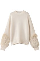 【ベイジ,/BEIGE,】のCHESTER / フェイクファークルーネックニット 人気、トレンドファッション・服の通販 founy(ファニー) ファッション Fashion レディースファッション Fashion for Women トップス・カットソー Cut & Sew Tops ニット Knit Tops & Sweaters カジュアルプルオーバー・ニットトップス Pullovers & Knit Tops / Casual Pullovers ダウン Down, Puffer デニム Denim, Jeans Material フェイクファー Faux Fur, Imitation Fur リュクス Luxury, Elegant, High-End, Chic 再入荷 Restock / Back in Stock thumbnail Bone|ID: prp329100004707918 ipo3291000000035512452