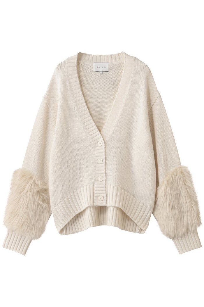 【ベイジ,/BEIGE,】のCHESTER / フェイクファーVネックカーディガン インテリア・キッズ・メンズ・レディースファッション・服の通販 founy(ファニー) https://founy.com/ ファッション Fashion レディースファッション Fashion for Women トップス・カットソー Cut & Sew Tops ニット Knit Tops & Sweaters カーディガン・羽織り Layered Style Cardigans Vネックトップス V-Neck Tops / V-Cut Neckline Shirts カーディガン Cardigan, Knitwear ジャケット Jacket, Outerwear ダウン Down, Puffer デニム Denim, Jeans Material フェイクファー Faux Fur, Imitation Fur リュクス Luxury, Elegant, High-End, Chic 再入荷 Restock / Back in Stock |ID: prp329100004707919 ipo3291000000035869532