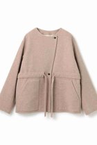 【ベイジ,/BEIGE,】のLABBOCK / ウール混2WAYショートコート 人気、トレンドファッション・服の通販 founy(ファニー) ファッション Fashion レディースファッション Fashion for Women アウター Coat / Outerwear Collection コート・ロングコート・ピーコート Long Coats, Peacoats & More ショート Short, Short Length ジャケット Jacket, Outerwear ロング Long, Long-Length thumbnail Taupe|ID: prp329100004707921 ipo3291000000034016966