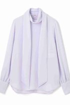 【ベイジ,/BEIGE,】の【9/26 12:00販売開始】STOW / パフスリーブボウタイブラウス Lilac|ID:prp329100004707922