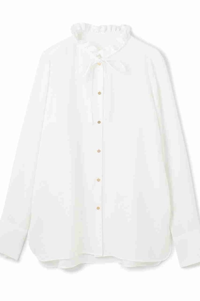 【ベイジ,/BEIGE,】のSTOW / フリルタイブラウス インテリア・キッズ・メンズ・レディースファッション・服の通販 founy(ファニー) https://founy.com/ ファッション Fashion レディースファッション Fashion for Women トップス・カットソー Cut & Sew Tops シャツ・ブラウス・オフィスカジュアル Elegant Blouses & Button-Ups おすすめ Recommended / Our Picks インナー Innerwear ジャケット Jacket, Outerwear スリーブ Sleeve, Long Sleeve / Short Sleeve ダウン Down, Puffer デニム Denim, Jeans Material フリル Frill, Ruffle フロント Front, Front Design リボン Ribbon, Bow ロング Long, Long-Length エレガント 上品 Elegant 定番 Standard, Basic Item |ID: prp329100004707923 ipo3291000000034004280