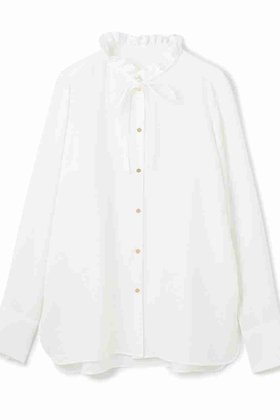 【ベイジ,/BEIGE,】のSTOW / フリルタイブラウス 人気、トレンドファッション・服の通販 founy(ファニー) ファッション Fashion レディースファッション Fashion for Women トップス・カットソー Cut & Sew Tops シャツ・ブラウス・オフィスカジュアル Elegant Blouses & Button-Ups おすすめ Recommended / Our Picks インナー Innerwear ジャケット Jacket, Outerwear スリーブ Sleeve, Long Sleeve / Short Sleeve ダウン Down, Puffer デニム Denim, Jeans Material フリル Frill, Ruffle フロント Front, Front Design リボン Ribbon, Bow ロング Long, Long-Length エレガント 上品 Elegant 定番 Standard, Basic Item 新作・新入荷 New Arrivals / New In |ID:prp329100004707923