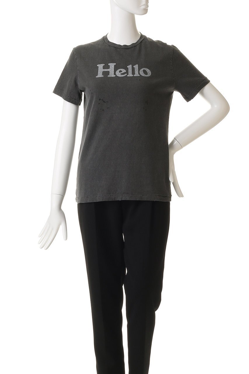 【マディソンブルー/MADISONBLUE】のVINTAGE HELLO TEE ヴィンテージHELLO Tシャツ 人気、トレンドファッション・服の通販 founy(ファニー) 　ファッション　Fashion　レディースファッション　Fashion for Women　トップス・カットソー　Cut & Sew Tops　シャツ・ブラウス・オフィスカジュアル　Elegant Blouses & Button-Ups　ロングTシャツ・Tシャツ　Longline T-Shirts & Tees　カットソー・ベーシックTシャツ　Cut-and-Sewn Tops / Stretch Tees & Basics　ショート　Short, Short Length　スリーブ　Sleeve, Long Sleeve / Short Sleeve　ダメージ　Distressed, Destroyed　ハンド　Hand, Handmade　ヴィンテージ　Vintage Style　新作・新入荷　New Arrivals / New In　other-2|ID: prp329100004707938 ipo3291000000034004380
