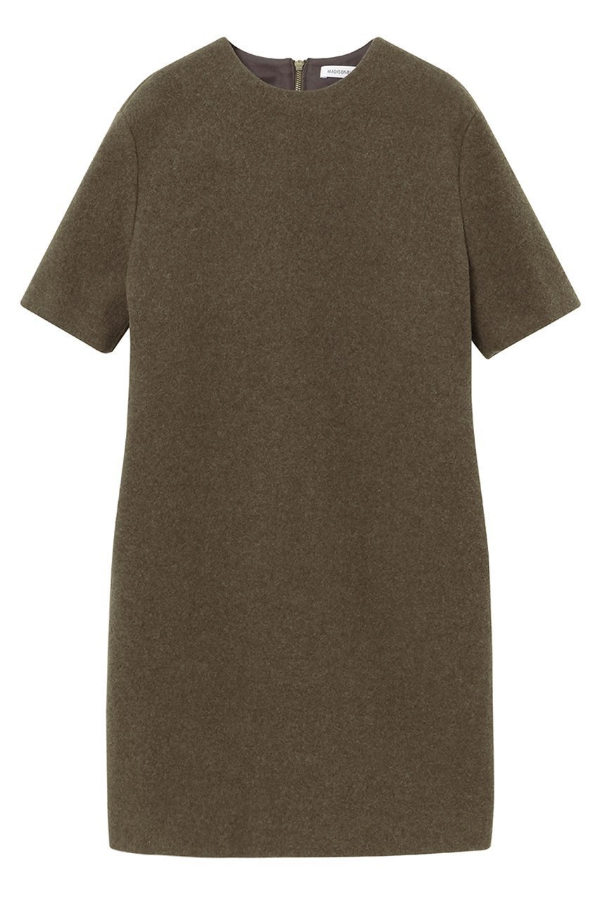 【マディソンブルー/MADISONBLUE】のBACK FASTENER S/S SACK DRESS MOSSER バックファスナードレス インテリア・キッズ・メンズ・レディースファッション・服の通販 founy(ファニー) 　ファッション　Fashion　レディースファッション　Fashion for Women　ワンピース　Dresses　フォーマル・パーティードレス・結婚式用ドレス　Elegant & Casual Dresses　チュニック　Tunic Tops & Dresses　スウェット / スエット　Sweatshirt, Sweatwear　チュニック　Tunic, Long Top　ドレス　Dress, One-Piece　フランス　France, French　ブランケット　Blanket, Throw Blanket　ミリタリー　Military, Army Style　エレガント 上品　Elegant　半袖　Short Sleeve, Half Sleeve　夏　Summer　新作・新入荷　New Arrivals / New In　S/S・春夏　SS, Spring/Summer, Warm Season　A/W・秋冬　Autumn/Winter　カーキ|ID: prp329100004707942 ipo3291000000034004408