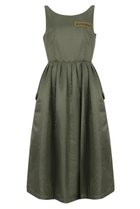 【マディソンブルー/MADISONBLUE】のGATHER PADDING DRESS NY TWILL ギャザーパディングドレス カーキ|ID:prp329100004707943