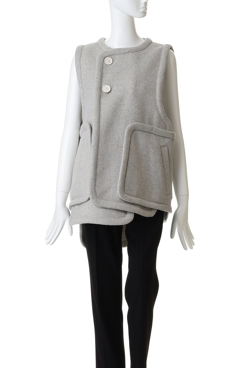 【エンフォルド/ENFOLD】のPIPING VEST 人気、トレンドファッション・服の通販 founy(ファニー) 　ファッション　Fashion　レディースファッション　Fashion for Women　アウター　Coat / Outerwear Collection　レディースジャケット・軽アウター　Jackets　ジャケット　Jacket, Outerwear　パイピング　Piping, Trim Design　ベスト　Vest, Waistcoat　ポケット　Pocket, Pocket Detail　メランジ　Melange, Mixed Yarn　新作・新入荷　New Arrivals / New In　A/W・秋冬　Autumn/Winter　other-2|ID: prp329100004707948 ipo3291000000034004448