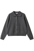 【デミーリー/DEMYLEE】のTOLU コットンカシミヤ シャツカラーニットカーディガン グレー|ID:prp329100004707953