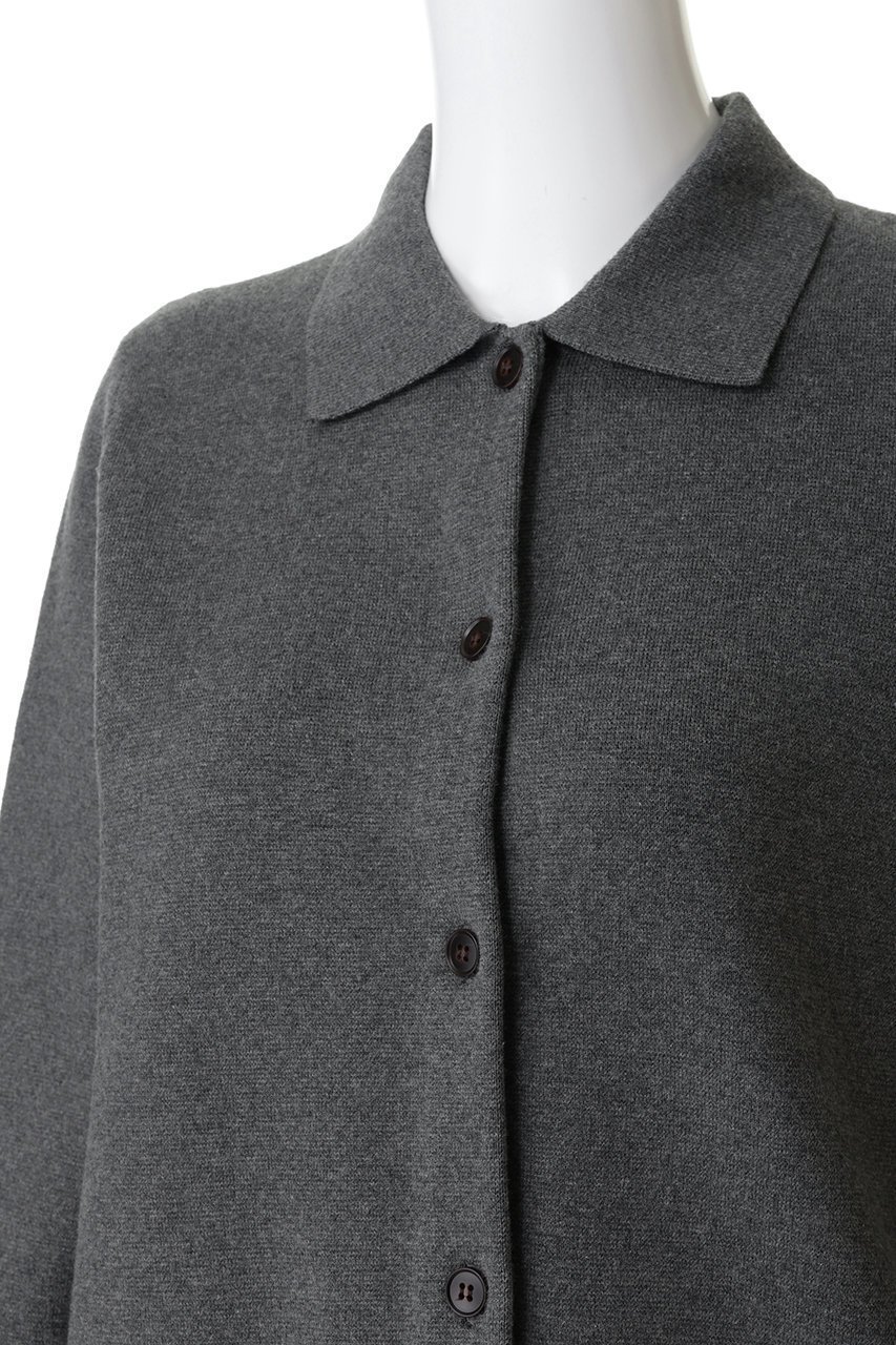 【デミーリー/DEMYLEE】のTOLU コットンカシミヤ シャツカラーニットカーディガン 人気、トレンドファッション・服の通販 founy(ファニー) 　ファッション　Fashion　レディースファッション　Fashion for Women　トップス・カットソー　Cut & Sew Tops　ニット　Knit Tops & Sweaters　カーディガン・羽織り　Layered Style Cardigans　シャツ・ブラウス・オフィスカジュアル　Elegant Blouses & Button-Ups　カーディガン　Cardigan, Knitwear　コンパクト　Compact, Small Size　ショート　Short, Short Length　エレガント 上品　Elegant　新作・新入荷　New Arrivals / New In　other-5|ID: prp329100004707953 ipo3291000000034004491