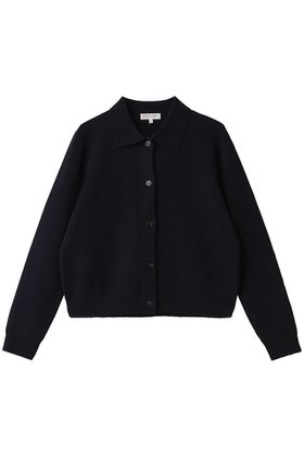 【デミーリー/DEMYLEE】 TOLU コットンカシミヤ シャツカラーニットカーディガン人気、トレンドファッション・服の通販 founy(ファニー) ファッション Fashion レディースファッション Fashion for Women トップス・カットソー Cut & Sew Tops ニット Knit Tops & Sweaters カーディガン・羽織り Layered Style Cardigans シャツ・ブラウス・オフィスカジュアル Elegant Blouses & Button-Ups カーディガン Cardigan, Knitwear コンパクト Compact, Small Size ショート Short, Short Length エレガント 上品 Elegant |ID:prp329100004707953