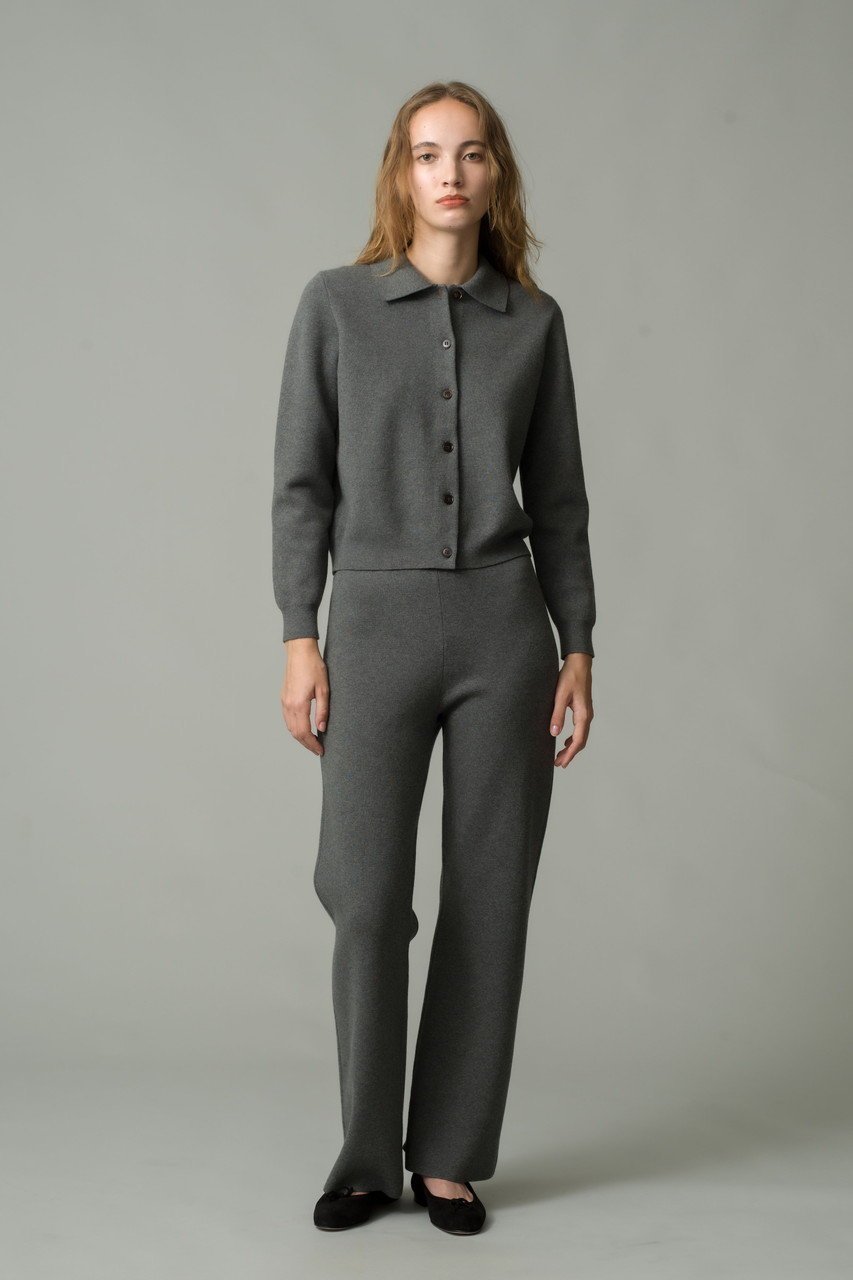 【デミーリー/DEMYLEE】のSUTTON コットンカシミヤ ニットパンツ 人気、トレンドファッション・服の通販 founy(ファニー) 　ファッション　Fashion　レディースファッション　Fashion for Women　パンツ　Pants & Trousers　ジャケット　Jacket, Outerwear　ストレート　Straight, Straight Cut　ワイド　Wide, Wide Fit　新作・新入荷　New Arrivals / New In　other-8|ID: prp329100004707955 ipo3291000000034004512