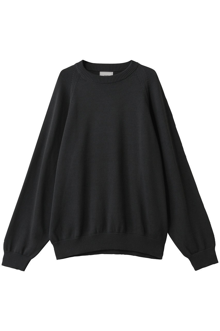 【エビコン/EVCON】の【UNISEX】COTTON KNIT CREW/クルーネックニット インテリア・キッズ・メンズ・レディースファッション・服の通販 founy(ファニー) 　ファッション　Fashion　レディースファッション　Fashion for Women　トップス・カットソー　Cut & Sew Tops　ニット　Knit Tops & Sweaters　カジュアルプルオーバー・ニットトップス　Pullovers & Knit Tops / Casual Pullovers　ユニセックス　Unisex, Genderless　スリーブ　Sleeve, Long Sleeve / Short Sleeve　ボトム　Bottoms, Lower Wear　新作・新入荷　New Arrivals / New In　CHARCOAL|ID: prp329100004707961 ipo3291000000034004538