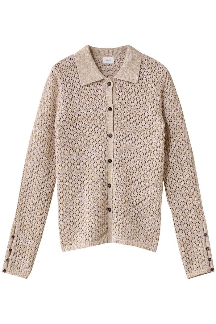 【マノフ/MANOF】のOPENWORK KNIT CARDIGAN カーディガン インテリア・キッズ・メンズ・レディースファッション・服の通販 founy(ファニー) https://founy.com/ ファッション Fashion レディースファッション Fashion for Women トップス・カットソー Cut & Sew Tops ニット Knit Tops & Sweaters カーディガン・羽織り Layered Style Cardigans カーディガン Cardigan, Knitwear コンパクト Compact, Small Size スリット Slit, Slit Detail エレガント 上品 Elegant 透かし Cut-Out, Lacework |ID: prp329100004707966 ipo3291000000034004568