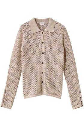 【マノフ/MANOF】 OPENWORK KNIT CARDIGAN カーディガン人気、トレンドファッション・服の通販 founy(ファニー) ファッション Fashion レディースファッション Fashion for Women トップス・カットソー Cut & Sew Tops ニット Knit Tops & Sweaters カーディガン・羽織り Layered Style Cardigans カーディガン Cardigan, Knitwear コンパクト Compact, Small Size スリット Slit, Slit Detail エレガント 上品 Elegant 新作・新入荷 New Arrivals / New In 透かし Cut-Out, Lacework |ID:prp329100004707966
