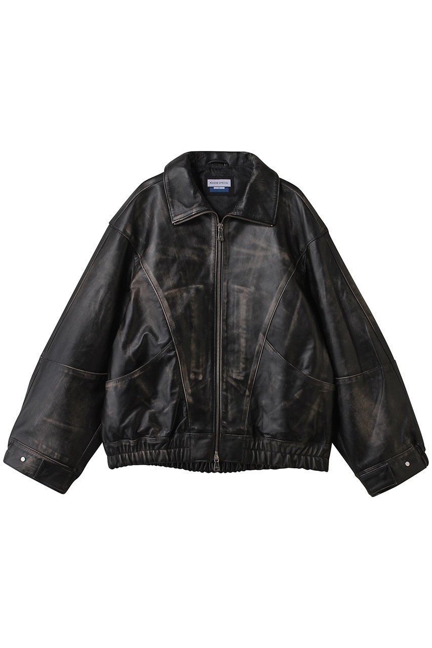 【メゾンスペシャル/MAISON SPECIAL】の【UNISEX】SHEEPレザースタンドブルゾン インテリア・キッズ・メンズ・レディースファッション・服の通販 founy(ファニー) 　ファッション　Fashion　レディースファッション　Fashion for Women　アウター　Coat / Outerwear Collection　レディースジャケット・軽アウター　Jackets　ブルゾンジャケット・スポーティアウター　Blouson Jackets　ユニセックス　Unisex, Genderless　ジャケット　Jacket, Outerwear　スタンド　Stand Collar, Upright Stand　ブルゾン　Blouson, Bomber Jacket　エレガント 上品　Elegant　新作・新入荷　New Arrivals / New In　D.BLK(ブラック)|ID: prp329100004707979 ipo3291000000034004663