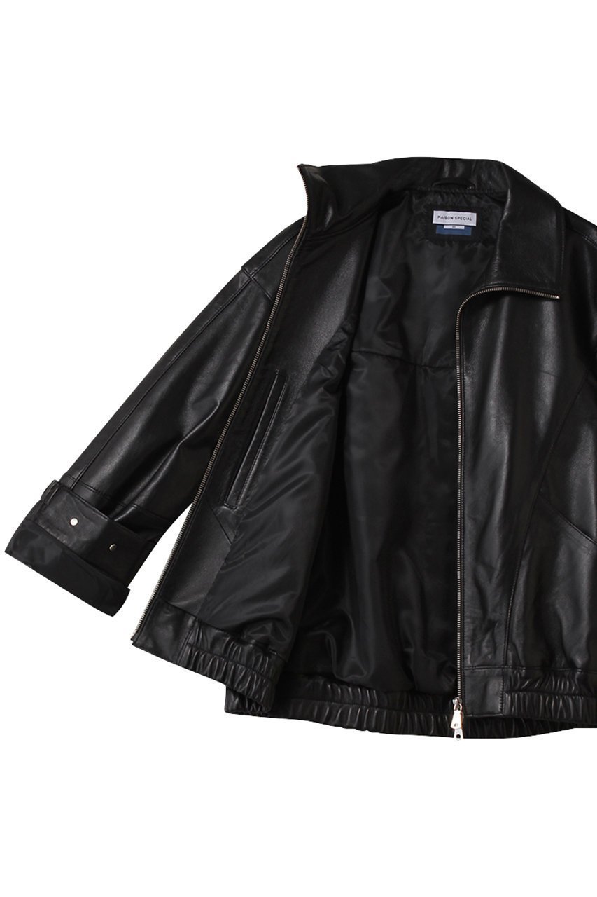【メゾンスペシャル/MAISON SPECIAL】の【UNISEX】SHEEPレザースタンドブルゾン 人気、トレンドファッション・服の通販 founy(ファニー) 　ファッション　Fashion　レディースファッション　Fashion for Women　アウター　Coat / Outerwear Collection　レディースジャケット・軽アウター　Jackets　ブルゾンジャケット・スポーティアウター　Blouson Jackets　ユニセックス　Unisex, Genderless　ジャケット　Jacket, Outerwear　スタンド　Stand Collar, Upright Stand　ブルゾン　Blouson, Bomber Jacket　エレガント 上品　Elegant　新作・新入荷　New Arrivals / New In　other-6|ID: prp329100004707979 ipo3291000000034004673
