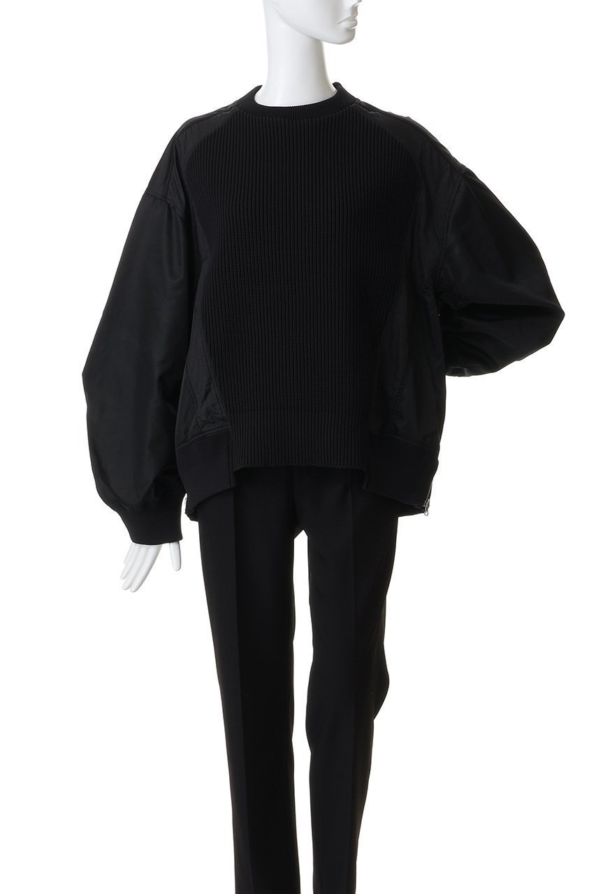 【メゾンスペシャル/MAISON SPECIAL】の【UNISEX】コンビネーションプルオーバーニット 人気、トレンドファッション・服の通販 founy(ファニー) 　ファッション　Fashion　レディースファッション　Fashion for Women　トップス・カットソー　Cut & Sew Tops　ニット　Knit Tops & Sweaters　カジュアルプルオーバー・ニットトップス　Pullovers & Knit Tops / Casual Pullovers　ユニセックス　Unisex, Genderless　コンビ　Combo, Combination Style　ショルダー　Shoulder, Shoulder Strap　スポーティ　Sporty, Casual Athletic　デニム　Denim, Jeans Material　ドロップ　Drop Shoulder, Dropped Style　フレア　Flare, Flared　新作・新入荷　New Arrivals / New In　other-2|ID: prp329100004707981 ipo3291000000034004677