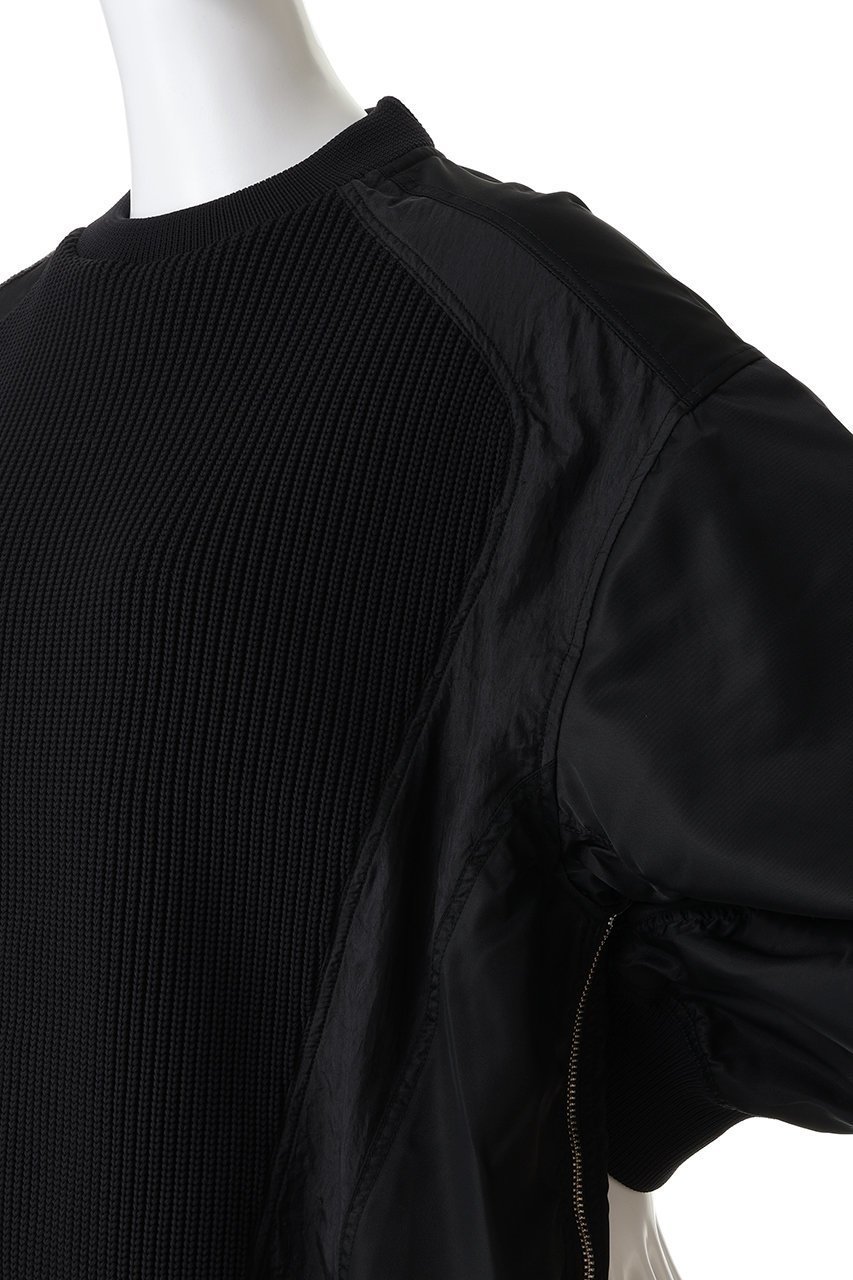 【メゾンスペシャル/MAISON SPECIAL】の【UNISEX】コンビネーションプルオーバーニット 人気、トレンドファッション・服の通販 founy(ファニー) 　ファッション　Fashion　レディースファッション　Fashion for Women　トップス・カットソー　Cut & Sew Tops　ニット　Knit Tops & Sweaters　カジュアルプルオーバー・ニットトップス　Pullovers & Knit Tops / Casual Pullovers　ユニセックス　Unisex, Genderless　コンビ　Combo, Combination Style　ショルダー　Shoulder, Shoulder Strap　スポーティ　Sporty, Casual Athletic　デニム　Denim, Jeans Material　ドロップ　Drop Shoulder, Dropped Style　フレア　Flare, Flared　新作・新入荷　New Arrivals / New In　other-5|ID: prp329100004707981 ipo3291000000034004683