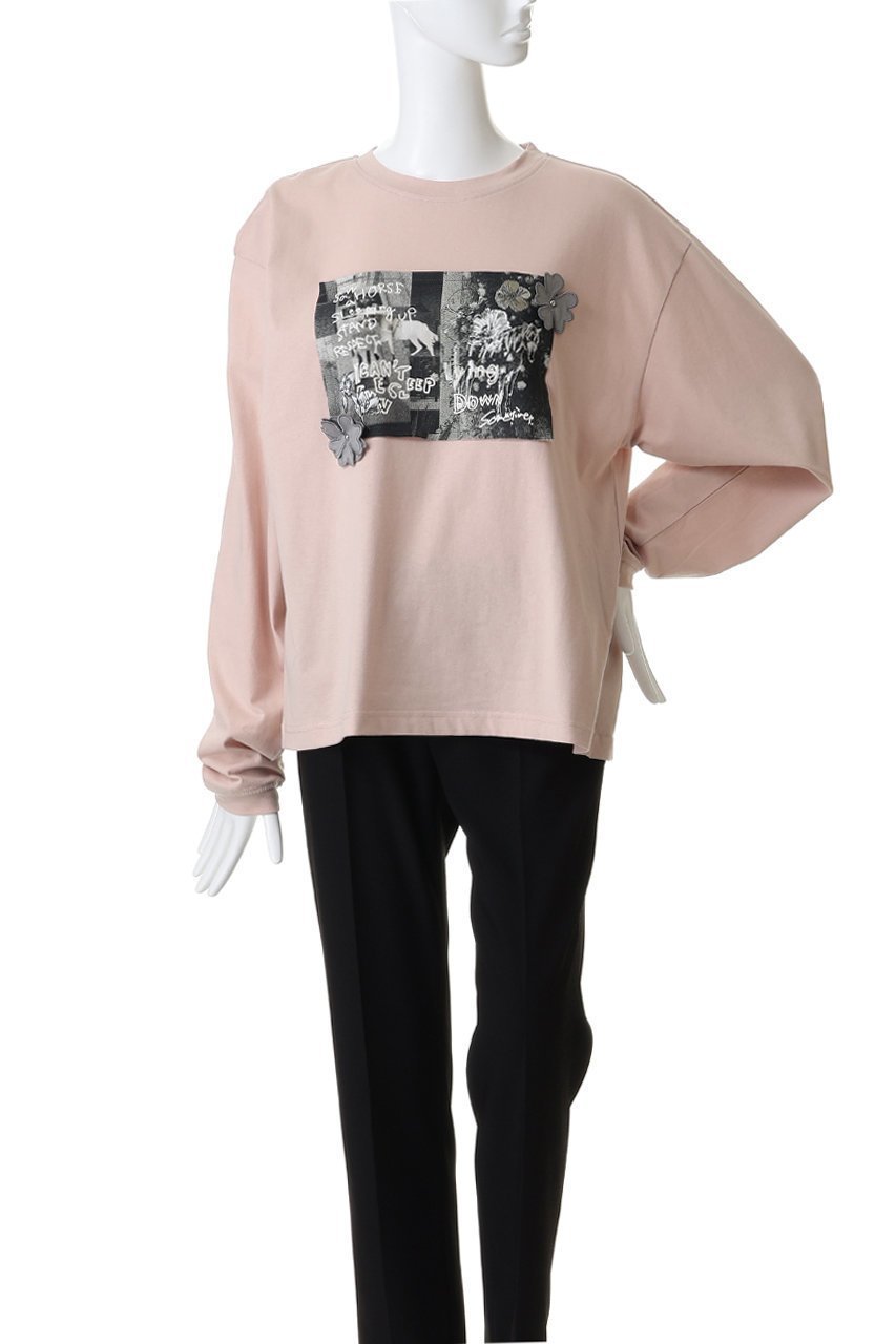 【メゾンスペシャル/MAISON SPECIAL】のガーデンフォトフラワーロンT 人気、トレンドファッション・服の通販 founy(ファニー) 　ファッション　Fashion　レディースファッション　Fashion for Women　トップス・カットソー　Cut & Sew Tops　シャツ・ブラウス・オフィスカジュアル　Elegant Blouses & Button-Ups　ロングTシャツ・Tシャツ　Longline T-Shirts & Tees　カットソー・ベーシックTシャツ　Cut-and-Sewn Tops / Stretch Tees & Basics　グラフィック　Graphic, Graphic Design　シンプル　Simple, Minimal　スリーブ　Sleeve, Long Sleeve / Short Sleeve　フラワー　Flower, Floral　プリント　Print, Printed Pattern　ボトム　Bottoms, Lower Wear　モチーフ　Motif, Design Theme　モノトーン　Monotone, Black and White　ロング　Long, Long-Length　新作・新入荷　New Arrivals / New In　other-2|ID: prp329100004707987 ipo3291000000034004726