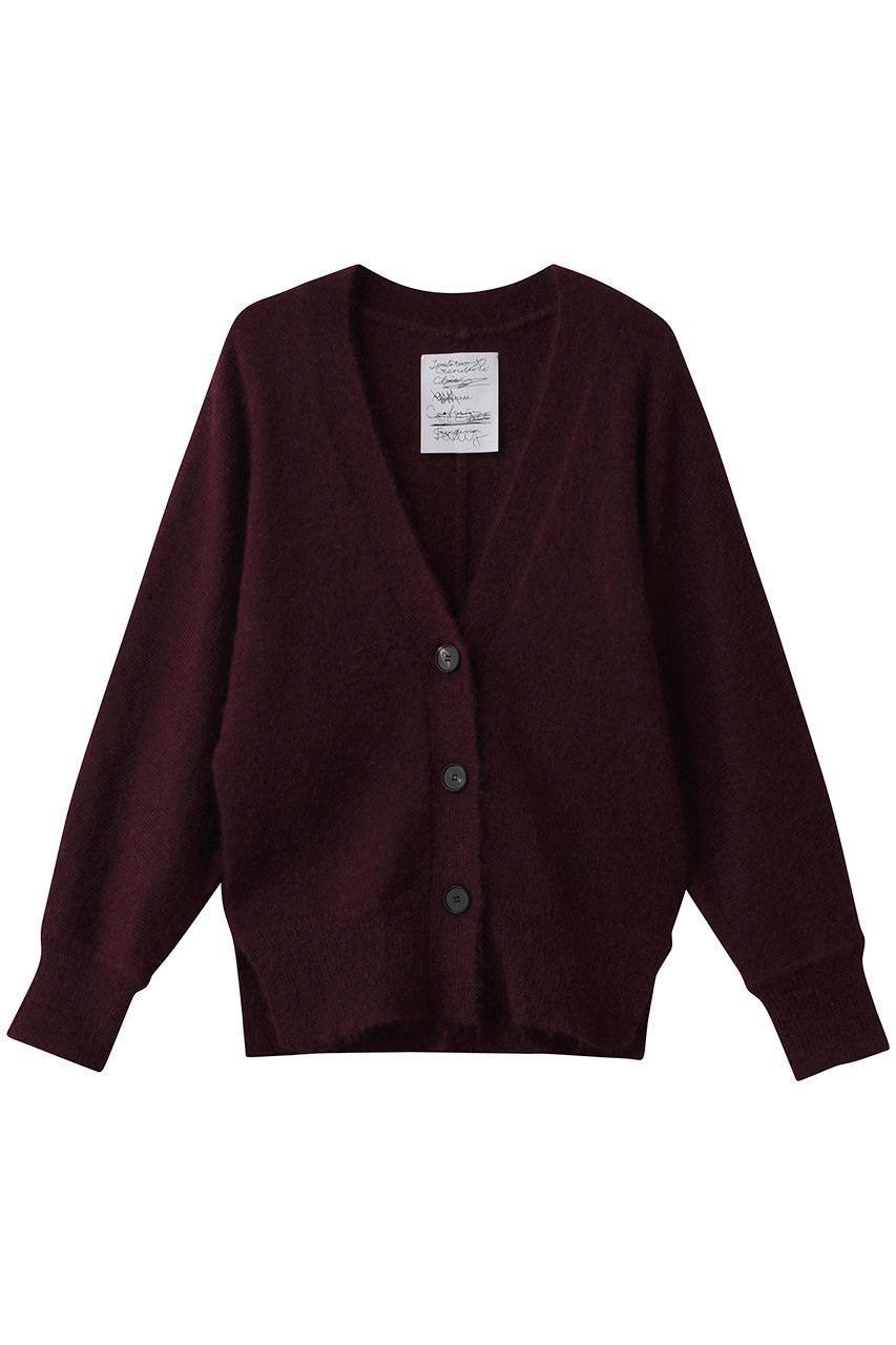 【カオス/Chaos】のポストカーディガン インテリア・キッズ・メンズ・レディースファッション・服の通販 founy(ファニー) 　ファッション　Fashion　レディースファッション　Fashion for Women　トップス・カットソー　Cut & Sew Tops　ニット　Knit Tops & Sweaters　カーディガン・羽織り　Layered Style Cardigans　エアリー　Airy Texture　カーディガン　Cardigan, Knitwear　スリーブ　Sleeve, Long Sleeve / Short Sleeve　フレア　Flare, Flared　マニッシュ　Mannish, Boyish　新作・新入荷　New Arrivals / New In　ボルドー|ID: prp329100004707989 ipo3291000000034004738