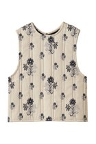 【ミズイロ インド/mizuiro ind】の2way print quitting vest ベスト 人気、トレンドファッション・服の通販 founy(ファニー) ファッション Fashion レディースファッション Fashion for Women アウター Coat / Outerwear Collection レディースジャケット・軽アウター Jackets シンプル Simple, Minimal ジャケット Jacket, Outerwear ストライプ Stripe, Striped Pattern フェミニン Feminine, Girly フラワー Flower, Floral ベスト Vest, Waistcoat モノトーン Monotone, Black and White 新作・新入荷 New Arrivals / New In thumbnail ivory|ID: prp329100004707992 ipo3291000000034004755