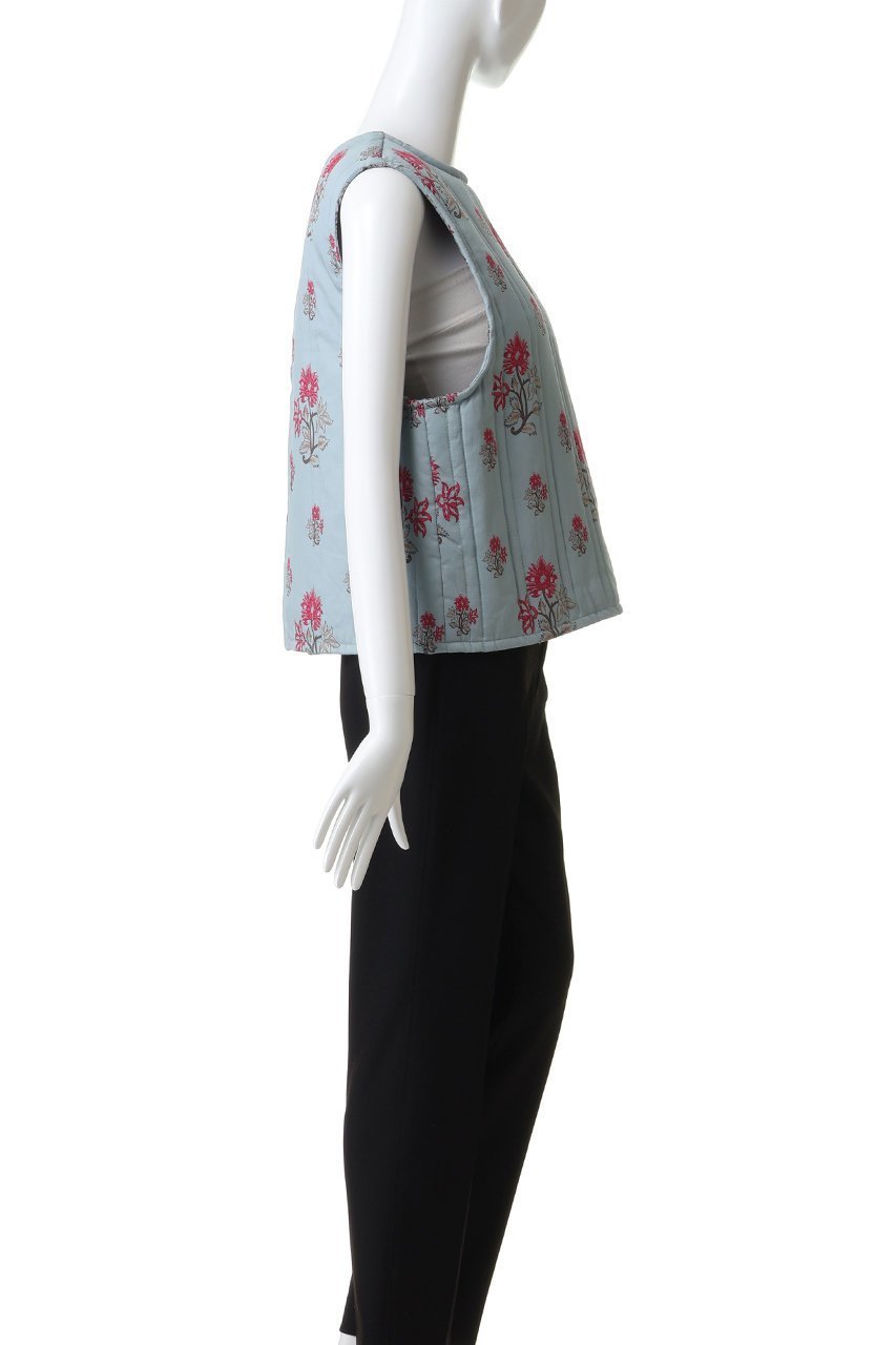【ミズイロ インド/mizuiro ind】の2way print quitting vest ベスト 人気、トレンドファッション・服の通販 founy(ファニー) 　ファッション　Fashion　レディースファッション　Fashion for Women　アウター　Coat / Outerwear Collection　レディースジャケット・軽アウター　Jackets　シンプル　Simple, Minimal　ジャケット　Jacket, Outerwear　ストライプ　Stripe, Striped Pattern　フェミニン　Feminine, Girly　フラワー　Flower, Floral　ベスト　Vest, Waistcoat　モノトーン　Monotone, Black and White　新作・新入荷　New Arrivals / New In　other-3|ID: prp329100004707992 ipo3291000000034004759