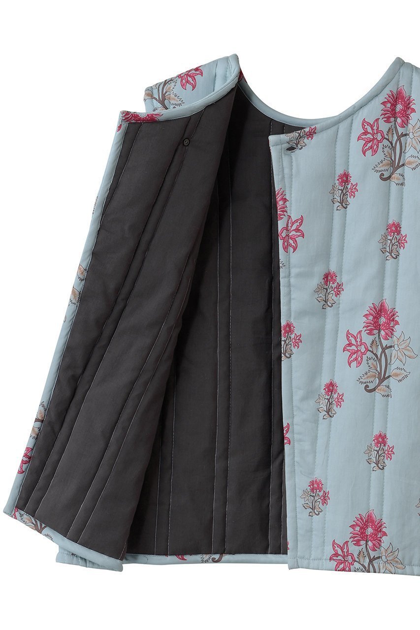【ミズイロ インド/mizuiro ind】の2way print quitting vest ベスト 人気、トレンドファッション・服の通販 founy(ファニー) 　ファッション　Fashion　レディースファッション　Fashion for Women　アウター　Coat / Outerwear Collection　レディースジャケット・軽アウター　Jackets　シンプル　Simple, Minimal　ジャケット　Jacket, Outerwear　ストライプ　Stripe, Striped Pattern　フェミニン　Feminine, Girly　フラワー　Flower, Floral　ベスト　Vest, Waistcoat　モノトーン　Monotone, Black and White　新作・新入荷　New Arrivals / New In　other-6|ID: prp329100004707992 ipo3291000000034004766