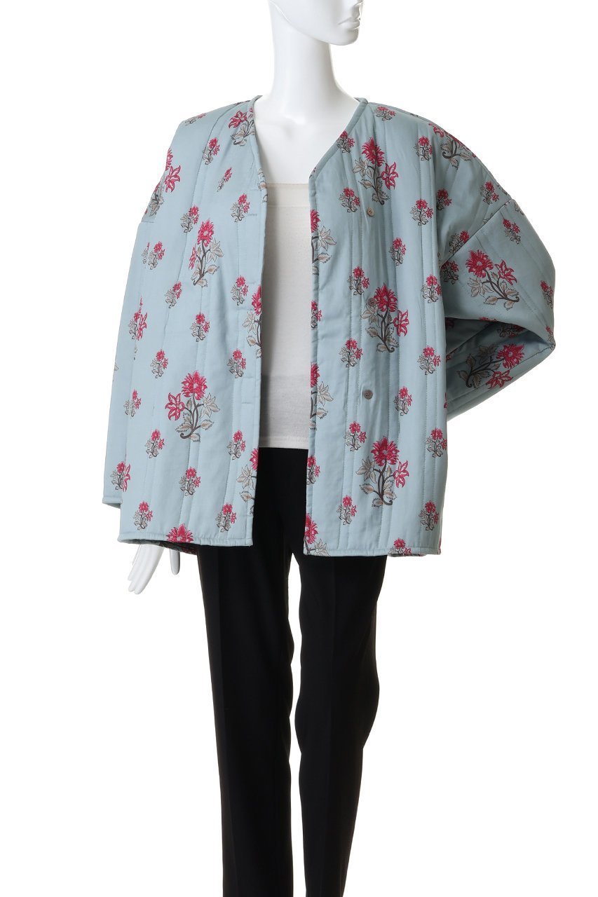 【ミズイロ インド/mizuiro ind】のprint quitting JK ジャケット 人気、トレンドファッション・服の通販 founy(ファニー) 　ファッション　Fashion　レディースファッション　Fashion for Women　アウター　Coat / Outerwear Collection　レディースジャケット・軽アウター　Jackets　キルティング　Quilted, Quilting　シンプル　Simple, Minimal　ジャケット　Jacket, Outerwear　ストライプ　Stripe, Striped Pattern　フラワー　Flower, Floral　モノトーン　Monotone, Black and White　新作・新入荷　New Arrivals / New In　other-7|ID: prp329100004707994 ipo3291000000034004782