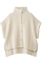 【スリー ドッツ/three dots】のウールカシミヤ ボタンベスト オフホワイト|ID: prp329100004708004 ipo3291000000036135040