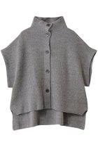 【スリー ドッツ/three dots】のウールカシミヤ ボタンベスト メランジグレー|ID: prp329100004708004 ipo3291000000036135043
