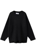 【スリー ドッツ/three dots】のミニブークレービッグトップ ブラック|ID: prp329100004708006 ipo3291000000034004857