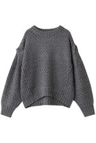 【スリー ドッツ/three dots】のスパークリングセーター トップ チャコール|ID: prp329100004708012 ipo3291000000034004903