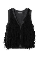 【プランク プロジェクト/PRANK PROJECT】のフラッフィーニットベスト / Fluffy Knit Vest 人気、トレンドファッション・服の通販 founy(ファニー) ファッション Fashion レディースファッション Fashion for Women トップス・カットソー Cut & Sew Tops ニット Knit Tops & Sweaters カーディガン・羽織り Layered Style Cardigans ベスト&ジレ / 重ね着スタイル Vests & Gilets カーディガン Cardigan, Knitwear フロント Front, Front Design ベスト Vest, Waistcoat マニッシュ Mannish, Boyish 新作・新入荷 New Arrivals / New In |ID:prp329100004708016
