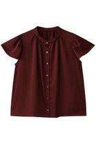 【スリー ドッツ/three dots】のシルキーツイル トップス ディープボルドー|ID: prp329100004708020 ipo3291000000034004974