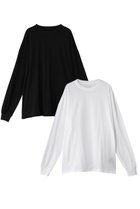【エヌ.ハリウッド/N.HOOLYWOOD / MEN】の【MEN】【EXCHANGE SERVICE】2 パック ロングスリーブTシャツ 人気、トレンドファッション・服の通販 founy(ファニー) ファッション Fashion メンズファッション Fashion for Men トップス・カットソー Cut & Sew Tops メンズシャツ Shirts ショルダー Shoulder, Shoulder Strap スリーブ Sleeve, Long Sleeve / Short Sleeve ドロップ Drop Shoulder, Dropped Style ベーシック Basic, Essential ロング Long, Long-Length 人気 Popular, Best Seller 定番 Standard, Basic Item 新作・新入荷 New Arrivals / New In thumbnail ブラック/ホワイト|ID: prp329100004708028 ipo3291000000034005056