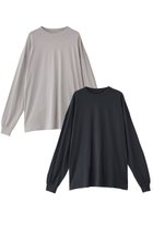【エヌ.ハリウッド/N.HOOLYWOOD / MEN】の【MEN】【EXCHANGE SERVICE】2 パック ロングスリーブTシャツ 人気、トレンドファッション・服の通販 founy(ファニー) ファッション Fashion メンズファッション Fashion for Men トップス・カットソー Cut & Sew Tops メンズシャツ Shirts ショルダー Shoulder, Shoulder Strap スリーブ Sleeve, Long Sleeve / Short Sleeve ドロップ Drop Shoulder, Dropped Style ベーシック Basic, Essential ロング Long, Long-Length 人気 Popular, Best Seller 定番 Standard, Basic Item 新作・新入荷 New Arrivals / New In thumbnail グレー/チャコール|ID: prp329100004708028 ipo3291000000034005057
