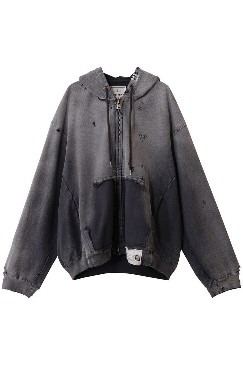 【メゾン ミハラヤスヒロ/Maison MIHARA YASUHIRO / MEN】の【MEN】SUN FADED パーカー インテリア・キッズ・メンズ・レディースファッション・服の通販 founy(ファニー) 　ファッション　Fashion　メンズファッション　Fashion for Men　トップス・カットソー　Cut & Sew Tops　パーカー・フーディー / カジュアルコーデ　Hoodies & Parkas　メンズシャツ　Shirts　ダメージ　Distressed, Destroyed　パーカー　Hoodie, Parka　フロント　Front, Front Design　ブリーチ　Bleach, Washed Finish　ボトム　Bottoms, Lower Wear　ポケット　Pocket, Pocket Detail　新作・新入荷　New Arrivals / New In　ブラック|ID: prp329100004708032 ipo3291000000034005092