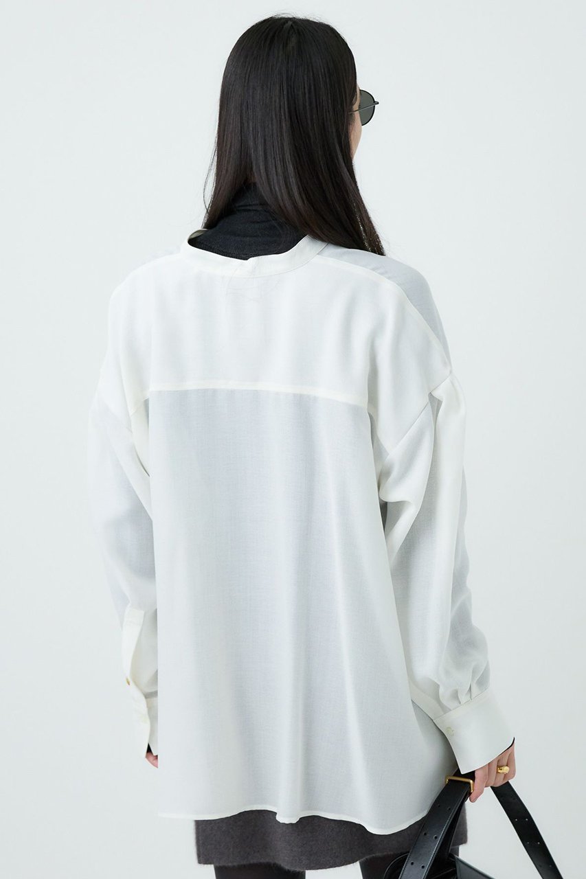 【カオス/Chaos】のパランビエラシャツ 人気、トレンドファッション・服の通販 founy(ファニー) 　ファッション　Fashion　レディースファッション　Fashion for Women　トップス・カットソー　Cut & Sew Tops　シャツ・ブラウス・オフィスカジュアル　Elegant Blouses & Button-Ups　キュプラ　Cupro, Eco Fabric　スリーブ　Sleeve, Long Sleeve / Short Sleeve　ドレープ　Drape, Draping Fabric　バランス　Balance, Style Balance　フェミニン　Feminine, Girly　ロング　Long, Long-Length　新作・新入荷　New Arrivals / New In　other-7|ID: prp329100004708033 ipo3291000000034005106
