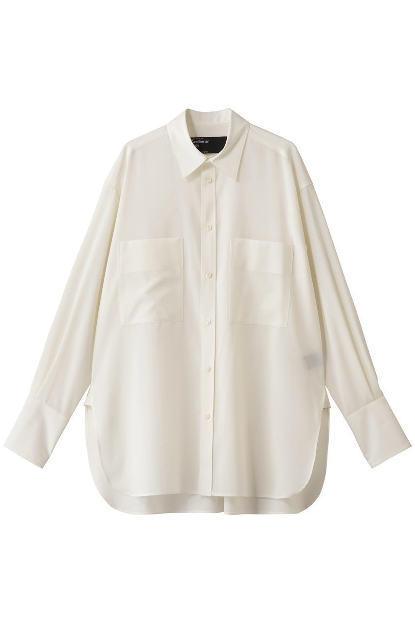 【カオス/Chaos】のウィンターボーイフレンドシャツ インテリア・キッズ・メンズ・レディースファッション・服の通販 founy(ファニー) 　ファッション　Fashion　レディースファッション　Fashion for Women　トップス・カットソー　Cut & Sew Tops　シャツ・ブラウス・オフィスカジュアル　Elegant Blouses & Button-Ups　ウォッシャブル　Machine Washable　クール　Cool, Chic　スリーブ　Sleeve, Long Sleeve / Short Sleeve　ロング　Long, Long-Length　夏　Summer　ホワイト|ID: prp329100004708034 ipo3291000000035069749