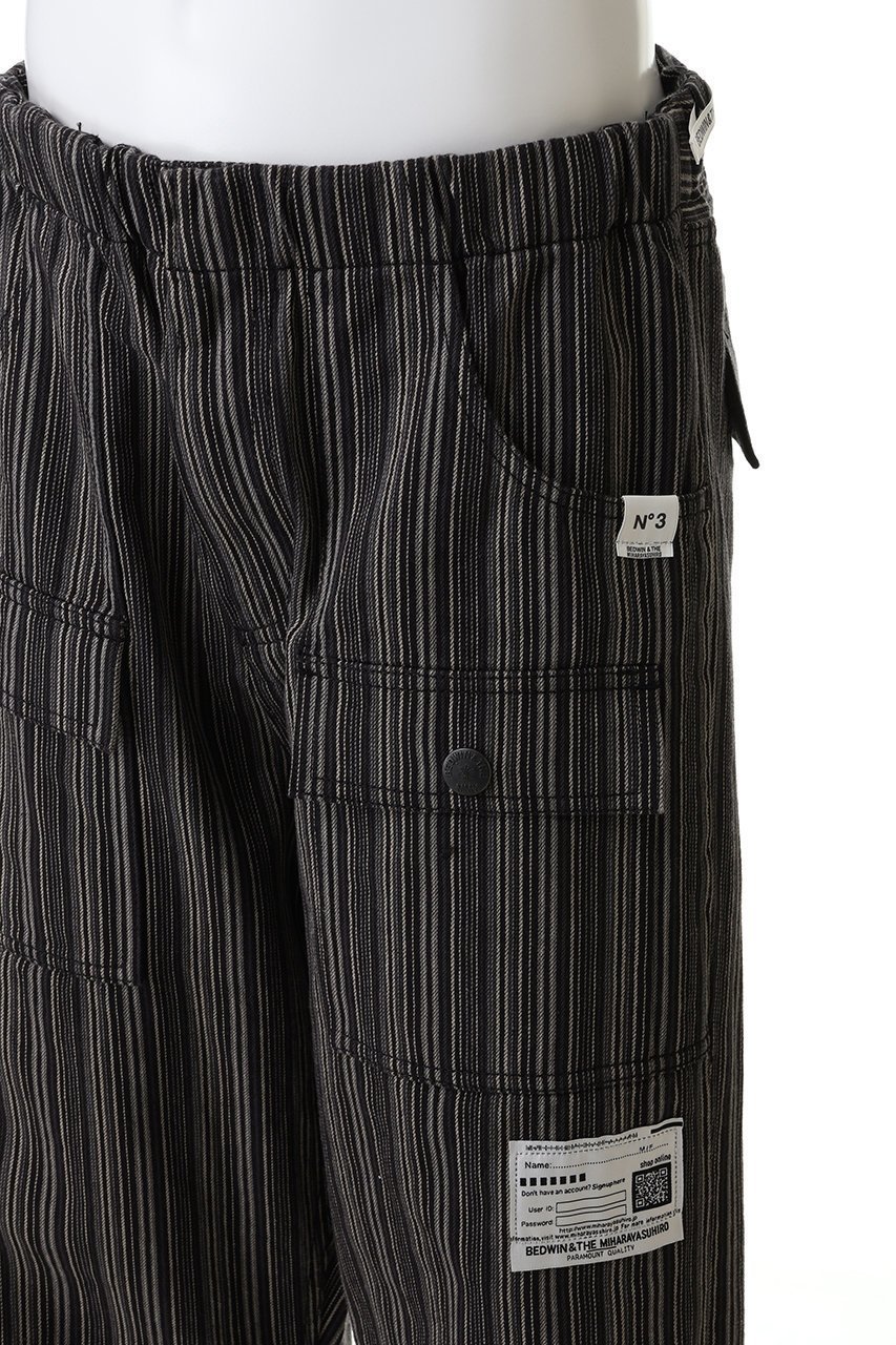 【メゾン ミハラヤスヒロ/Maison MIHARA YASUHIRO / MEN】の【MEN】【Maison MIHARA YASUHIRO × BEDWIN & THE HEARTBREAKERS】 BUSH パンツ 人気、トレンドファッション・服の通販 founy(ファニー) 　ファッション　Fashion　メンズファッション　Fashion for Men　ボトムス　Bottoms　おすすめ　Recommended / Our Picks　コラボ　Collaboration, Collab　ジャケット　Jacket, Outerwear　スウェット / スエット　Sweatshirt, Sweatwear　ストライプ　Stripe, Striped Pattern　ポケット　Pocket, Pocket Detail　ワイド　Wide, Wide Fit　新作・新入荷　New Arrivals / New In　other-5|ID: prp329100004708038 ipo3291000000034005162