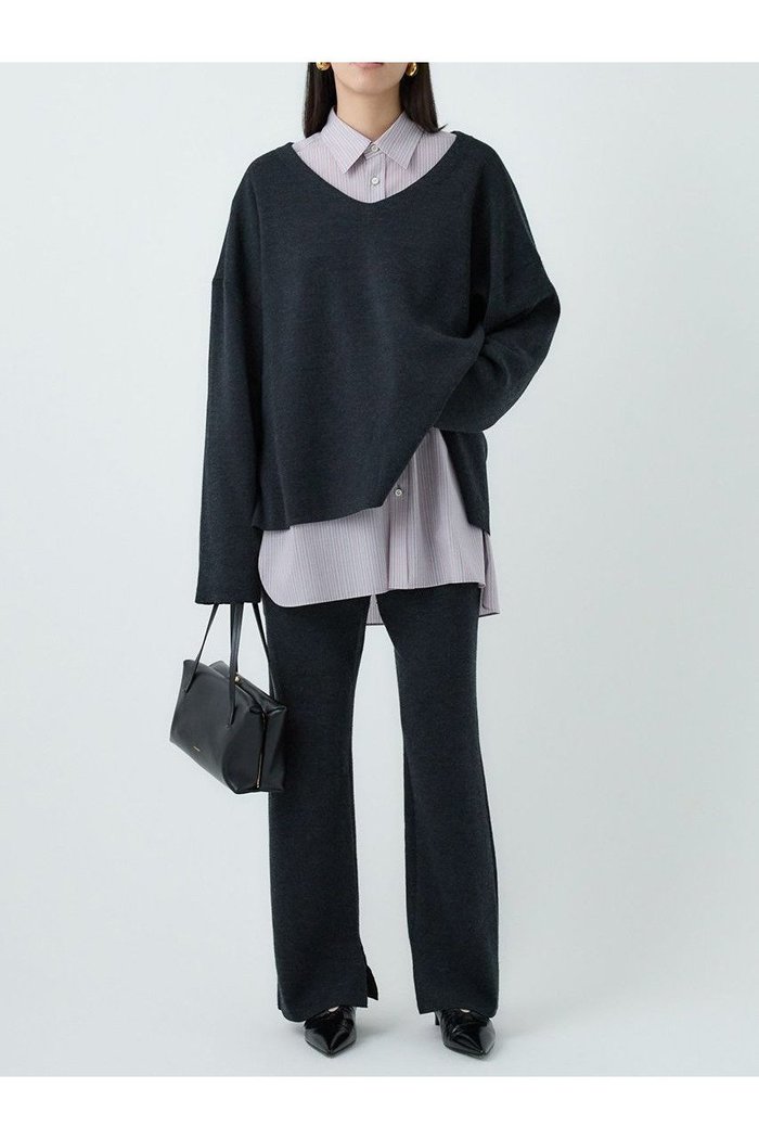 【カオス/Chaos】のシエラウールニットパンツ インテリア・キッズ・メンズ・レディースファッション・服の通販 founy(ファニー) https://founy.com/ ファッション Fashion レディースファッション Fashion for Women パンツ Pants & Trousers セットアップ Set-Up, Coordinated Outfit フレア Flare, Flared 新作・新入荷 New Arrivals / New In |ID: prp329100004708041 ipo3291000000034005177